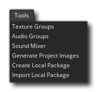 Tools Menu