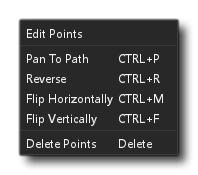 Path Editor Menu