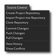 Source Control Context Menu