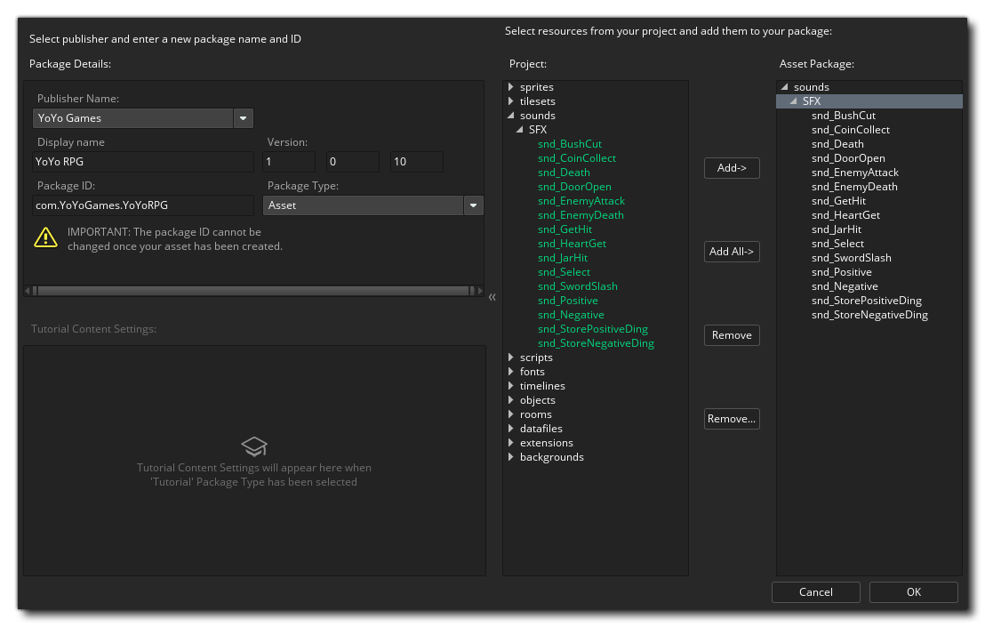 Marketplace Create Package